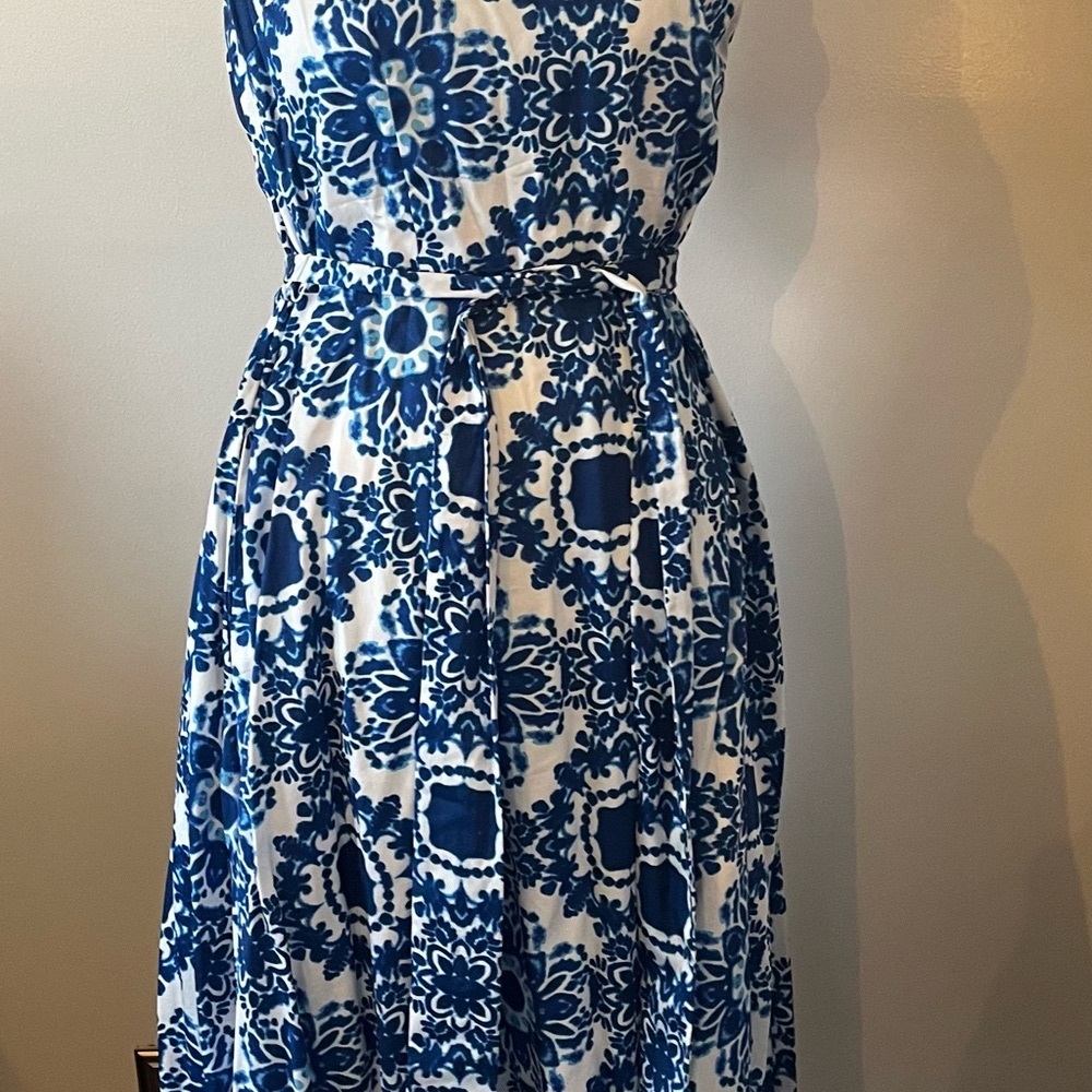 Talbots One Shoulder Dress with Pockets - Picture 2 of 6